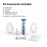 Portable Ultrasonic Rechargeable Mesh Nebulizer Machine