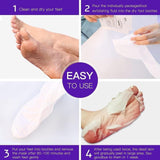 BLULUXE Exfoliating Foot Mask Hydrating Sock Pedicure Essential