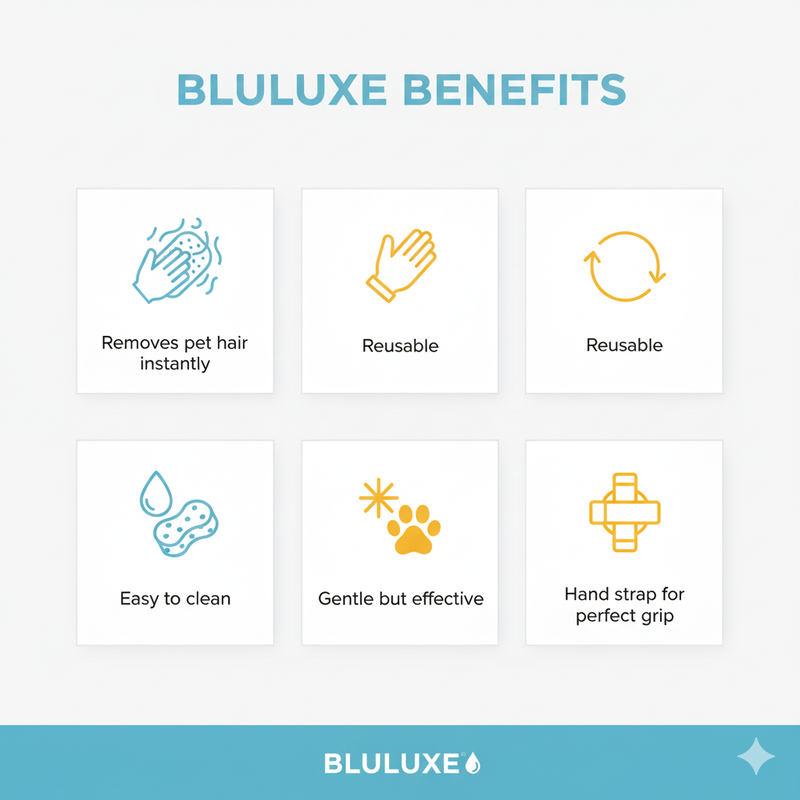 Pet Hair Removal Gloves (Pack of 2)