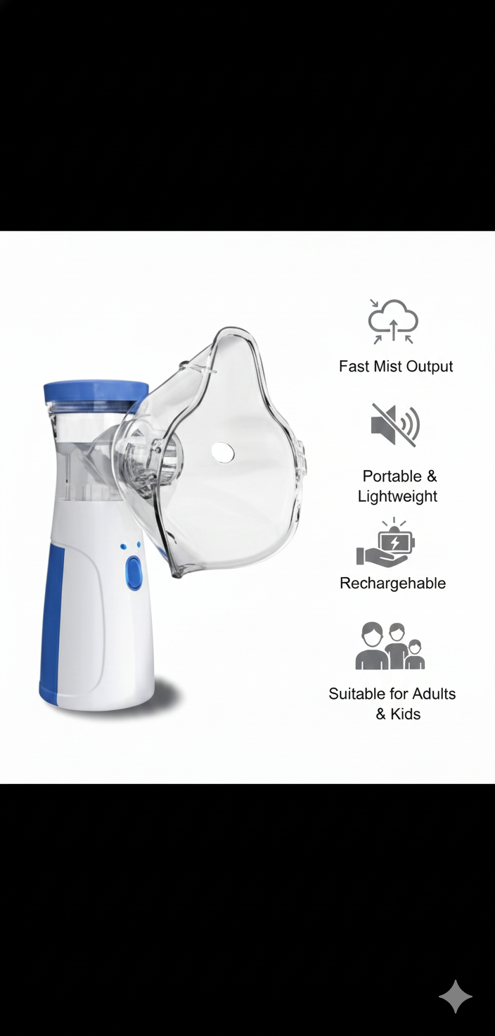 Portable Ultrasonic Rechargeable Mesh Nebulizer Machine