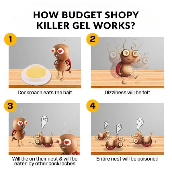 BLULUXE Cockroach Killer Gel (Pack of 2)